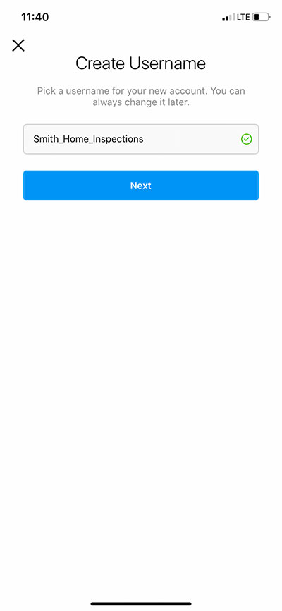 create new account