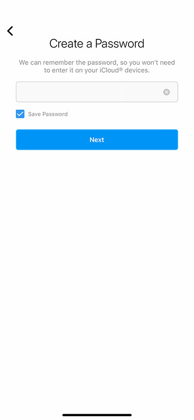 create password