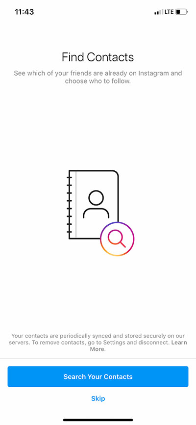 Find contacts