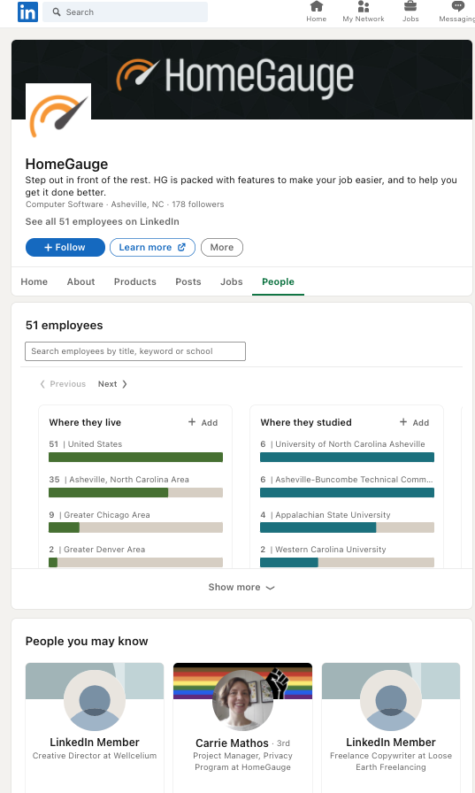HomeGauge LinkedIn
