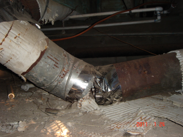 Heating duct Broken